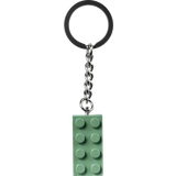 Gröna - Metall Nyckelringar Lego Key Ring - Sand Green