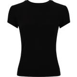 Dam - S T-shirts Gina Tricot Soft Touch Top - Black