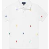 Pikétröjor Polo Ralph Lauren Kids Embroidered cotton polo shirt white