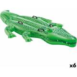 Intex Uppblåsbara leksaker Intex Uppblåsbar poolflotta Krokodil 203 x 30 x 114 cm 6 antal