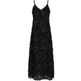 Fransar - Parkasar Kläder Neo Noir Clia Fringe Dress - Black
