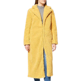 NA-KD Women's Oversized Teddy Coat - Yellow