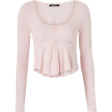 Dam - Jersey Kläder Gina Tricot Lace Detail Top - PrimeRose Pink