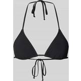 Öppen rygg Bikinis Barts Women's Solid Triangle Bikinitopp Färg svart