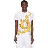 Versace Jeans Couture T-shirts & Linnen Versace Jeans Couture White Watercolor T-Shirt EG03 WHITE/GOLD
