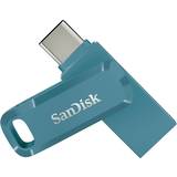 256 GB USB-minnen SanDisk Ultra Dual Drive Go Marinblå 256GB USB-minne