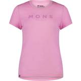 Mons Royale Dam T-shirts & Linnen Mons Royale Women's Icon Merino Air-Con Tee, XL, Pop Pink