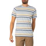 Barbour Blåa - Herr T-shirts Barbour Hamstead Stripe T-Shirt Niagara Mist