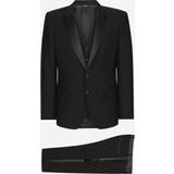 Linne Kostymer Dolce & Gabbana Wool and silk Martini-fit tuxedo suit blue