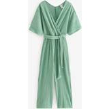 Y.A.S Dam Jumpsuits & Overaller Y.A.S Olinda Ss Ankle Jumpsuit Malachite Green