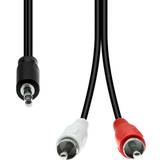 Kablar ProXtend Mini-Jack 3-Pin to Cable Black 2m
