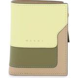 Marni Gröna Plånböcker & Nyckelhållare Marni Multicolored Saffiano Leather Bi Fold Wallet