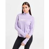 Nike Underställ Nike Swoosh Women's Dri-FIT 1/4-Zip Mid Layer Purple Polyester UK 12–14