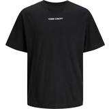 Jack & Jones Dam T-shirts & Linnen Jack & Jones Tryck Rundringning T-shirt Svart