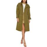 Trendyol Collection Double Breasted Trench Coat - Khaki
