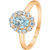 Mads Z Smycken Mads Z Portofino Ring - Gold/Aquamarine/Diamonds