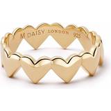 Daisy Ringar Daisy Heart Crown Band Gold Ring HTR01_GP_M