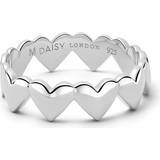 Daisy Ringar Daisy Heart Crown Band Silver Ring HTR01_SLV_XL