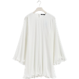 Gina Tricot Klänningar Gina Tricot Pleated Wave Edge Mini Dress - Off White
