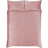 Sleepdown Luxury Super Soft Easy Plain Care Påslakan Rosa (200x135cm)