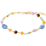 Agat Armband Pernille Corydon Summer Shades Bracelet - Gold/Multicolour