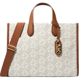 Beige Handväskor Michael Kors Gigi Large Empire Signature Logo Tote Bag - Vanilla/Luggage