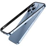 Lila - Metaller Mobilfodral Smiek Bumper Case for iPhone 15