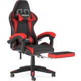 Gamingstolar Bigzzia Ergonomic Gaming Chair with Footrest - Black/Red