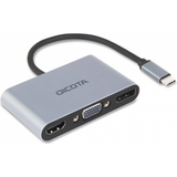 Dicota Dockningsstationer Dicota USB-C Portable 5-in1 Docking Station 4K HDMI/DP PD