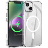 Hoco Skal & Fodral Hoco iPhone 15 Plus Mobilskal Magsafe Anti-Fall Transparent