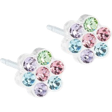 Plast Örhängen Blomdahl Daisy Earrings 5mm - Silver/Multicolour