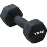York Fitness Träningsutrustning York Fitness Neoprene Hex Coating Dumbbell 2kg