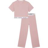 Calvin Klein Nattplagg Calvin Klein Girls Pink Modal & Cotton Jersey Pyjamas