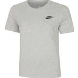 Nike Bomull - Dam - Långa kjolar T-shirts Nike Sportswear Club Essentials T-shirt - Dark Gray Heather/Black