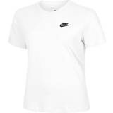Nike Bomull - Dam - Skinnjackor T-shirts Nike Sportswear Club Essentials T-shirt - White/Black