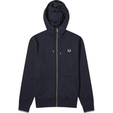 Fred Perry Tröjor Fred Perry Hooded Zip Through Sweatshirt - Navy
