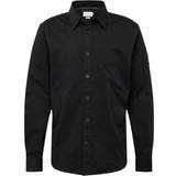 Calvin Klein Elastan/Lycra/Spandex Överdelar Calvin Klein Relaxed Cotton Twill Shirt - Black