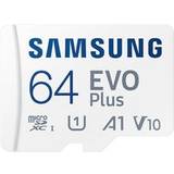 Samsung 64 GB - Class 10 Minneskort Samsung EVO Plus microSD/SD 160MB/s 64GB