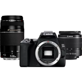 DSLR-kameror Canon EOS 250D + 18-55mm III + 75-300mm III