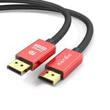 DisplayPort-kablar - Röda Nördic DP80 2.1 Displayport - Displayport M-M 2m