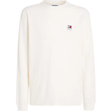 Tommy Hilfiger Herr - Sweatshirts Tröjor Tommy Hilfiger Waffle Texture Long Sleeve T-shirt - Ancient White