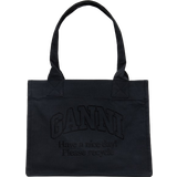 Ganni Large Easy Tote Bag - Black