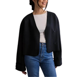 Dam - Oversize Jackor Gina Tricot Blanket Stitch Jacket - Navy