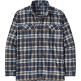 Rutiga Kläder Patagonia Long Sleeved Organic Cotton Midweight Fjord Flannel Shirt - Fields/New Navy