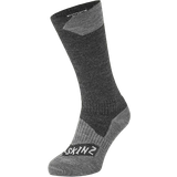 Herr Strumpor Sealskinz All Weather Mid Length Sock - Black/Grey Marl