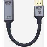 DisplayPort-kablar - HDMI Nördic DPHM-104 Displayport - HDMI Adapter M-M 0.2m