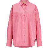 Dam - Randiga Skjortor JJXX Jamie Relaxed Poplin Shirt - Pink/Cerise