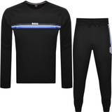 Herr - Rundringad Jumpsuits & Overaller Hugo Boss Men's Authentic Long Set - Black