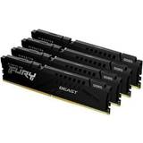 16 GB - 64 GB - DDR5 RAM minnen Kingston Fury Beast Black DDR5 5600MHz 4x16GB ECC (KF556C40BBK4-64)