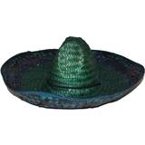 Grön - Karneval Huvudbonader Alsino Mexican Straw Hat